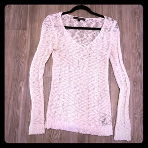 Love Stitch White Sweater